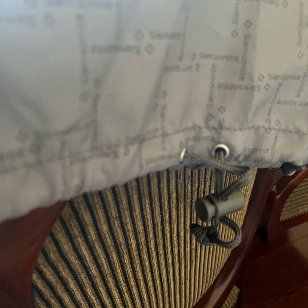 Samsonite Light Gray Logo Drawstring Pouch/ Bogo … - image 3